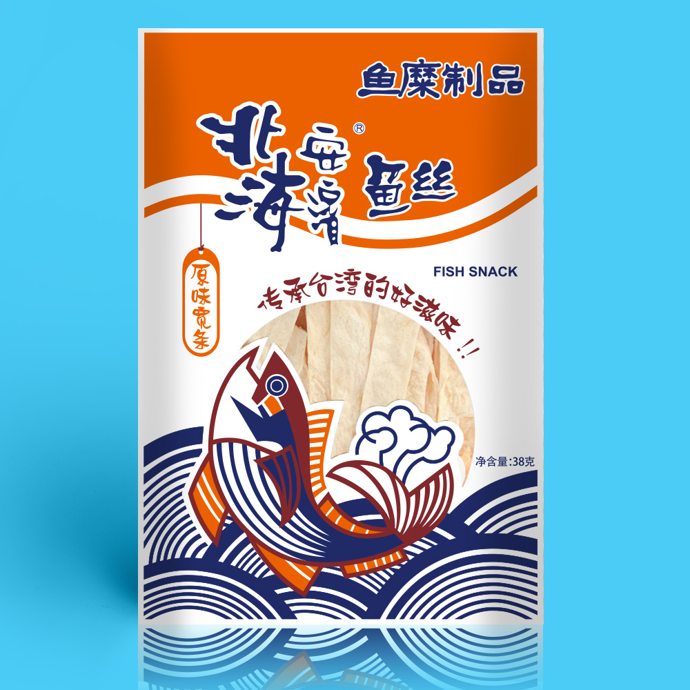  原味寬條魚絲